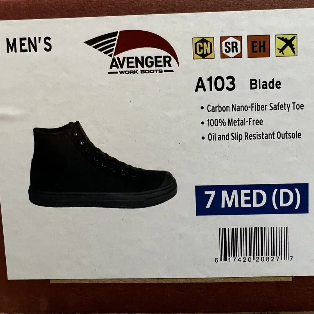 Avenger Mens A103 Blade Sneaker Black Size 7 M